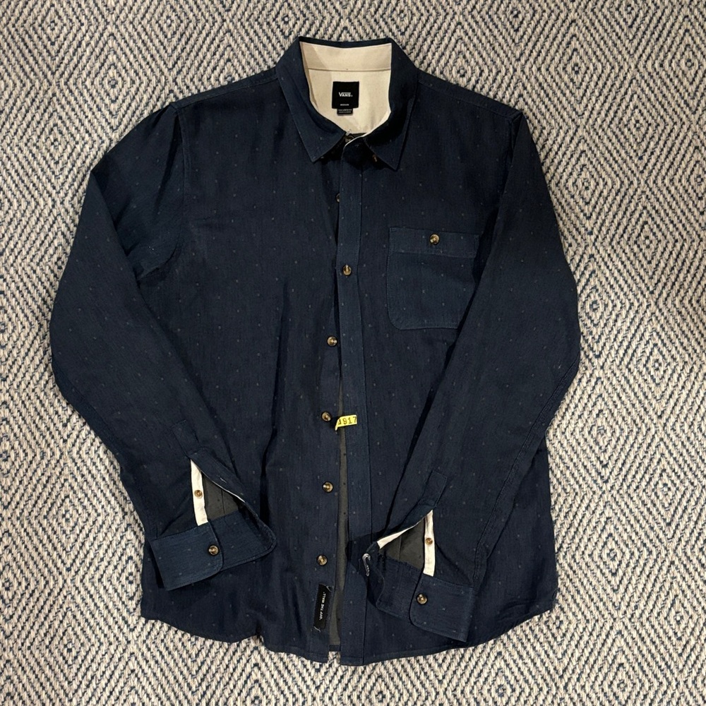 Vans Dark Blue Button-Up Shirt Jacket